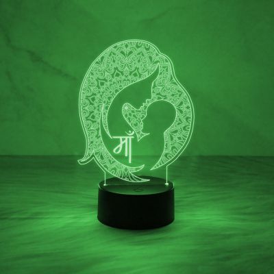 3D Illusion Baby & Mom Night Lamp with Automatic Color Changing Light & USB Cable | On/Off Touch Button | Gift for Mom | Mom to Be Gift | Home Décor Light